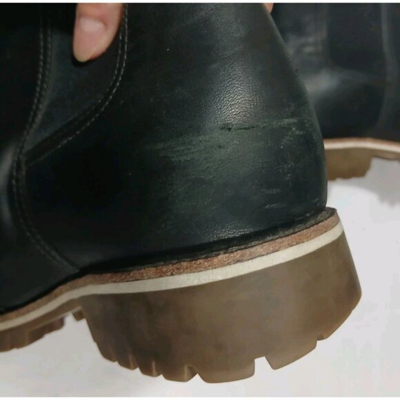 Chaco Fields Chelsea Waterproof Boots Size 10 Black Pull On Ankle - Picture 7 of 13